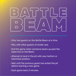 Battle Beam Rules - 2 Ft Square Sign