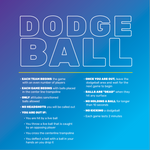 Dodge Ball Rules - 2 Ft Square Sign