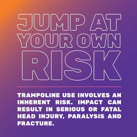 Jump at Your Own Risk - 2 Ft Square Sign