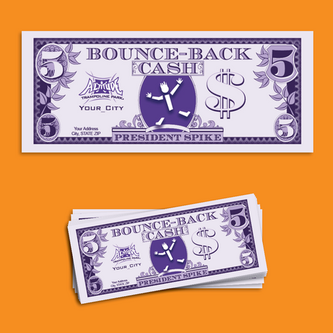 Bounce-Back Cash - $5 Dollar Bills