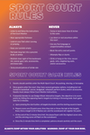 Sport Court Rules - 24x36 and 28x40