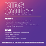 Kids Court Rules-General - 2 Ft Square Sign