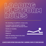 Loading Platform Rules-General - 2 Ft Square Sign