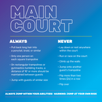 Main Court Rules-General - 2 Ft Square Sign