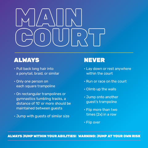 Main Court Rules-General - 2 Ft Square Sign