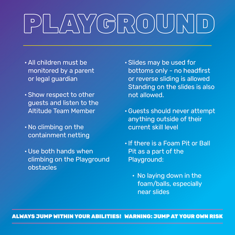 Playground Rules-General - 2 Ft Square Sign