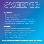 Sweeper Rules-General - 2 Ft Square Sign