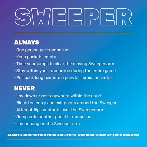 Sweeper Rules-General - 2 Ft Square Sign
