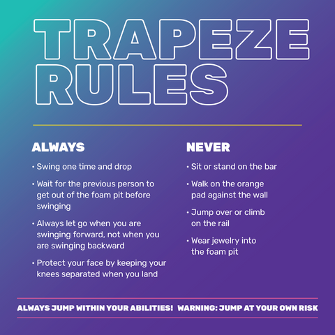Trapeze Rules-General - 2 Ft Square Sign