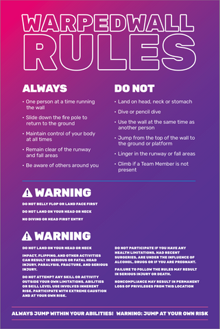 WarpedWall Rules-General - 24x36 and 28x40