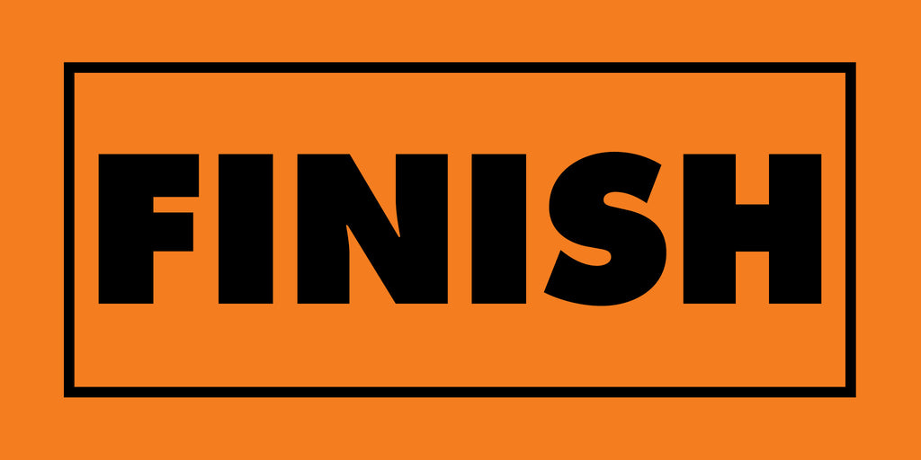 Finish Line Sign