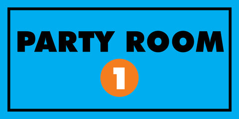 Party Room 1 Sign