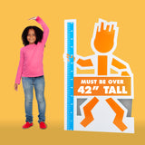 Height Requirement (Over 42") Sign