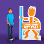 Height Requirement (Under 42") Sign