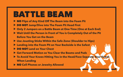 Battle Beam Rules Sign