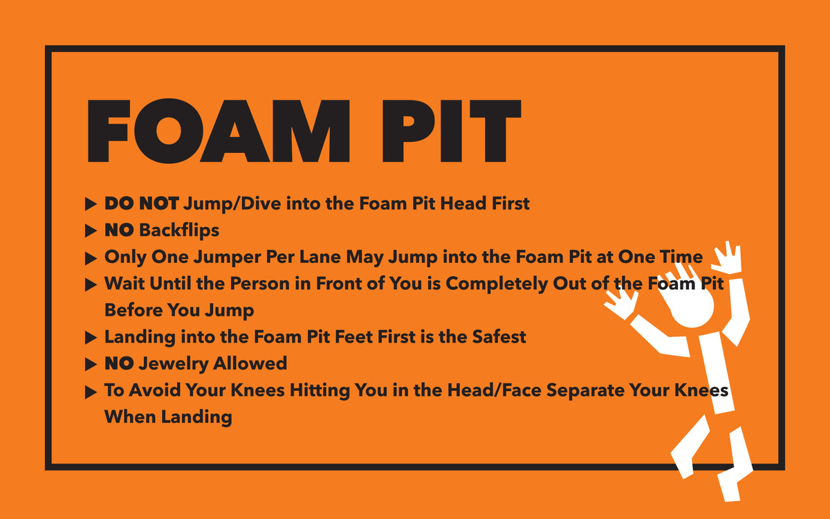 Foam Pit Rules Sign – Order Cdesigns