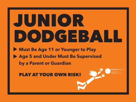 Junior Dodgeball Sign