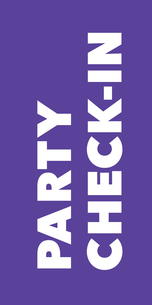 Party Check-In Banner – Order Cdesigns