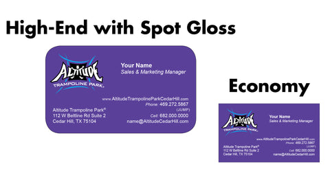 Altitude Business Cards - Purple