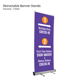 Check-In Retractable Banner