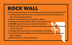 Rock Wall Rules Sign