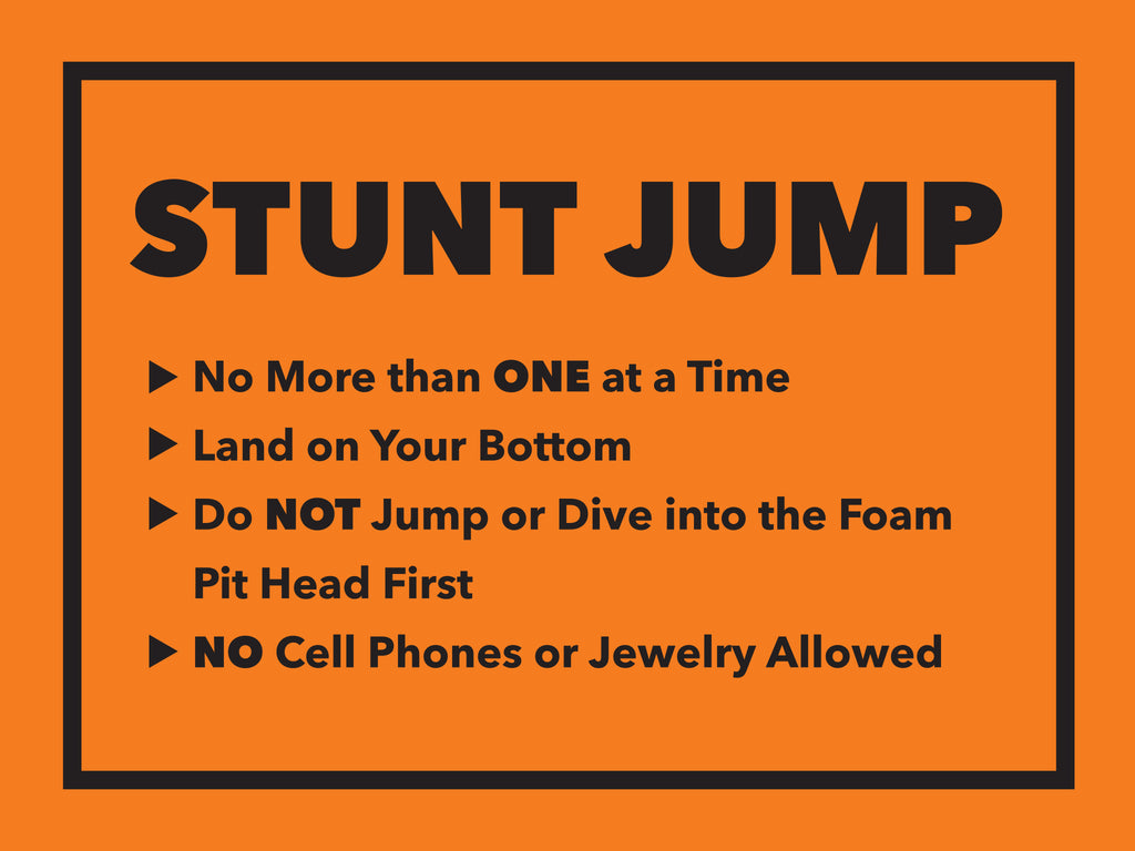 Stunt Jump Sign – Order Cdesigns