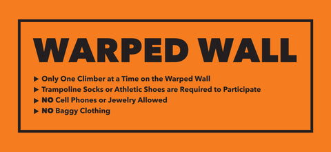 Warped Wall Rules Sign